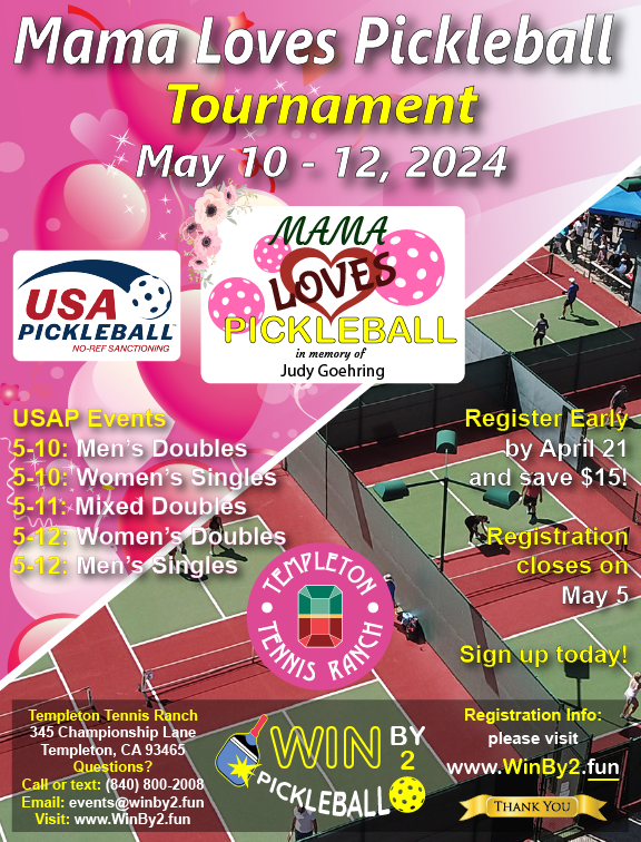 Mama Loves Pickleball – Poster